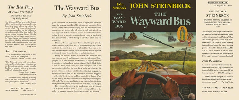 Item #4997 Wayward Bus, The. John Steinbeck