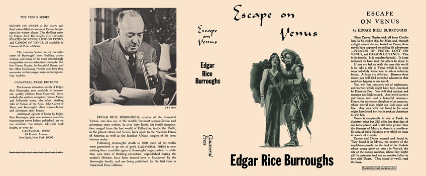 Item #50002 Escape on Venus. Edgar Rice Burroughs.