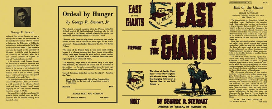 Item #5002 East of the Giants. George R. Stewart.