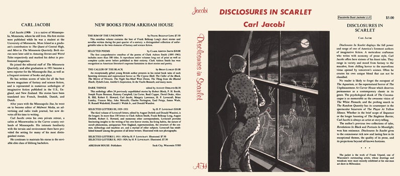 Item #50024 Disclosures in Scarlet. Carl Jacobi.