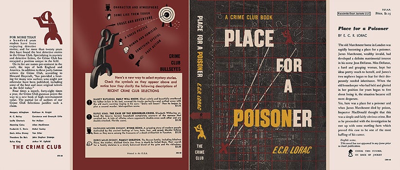 Item #50063 Place for a Poisoner. E. C. R. Lorac.