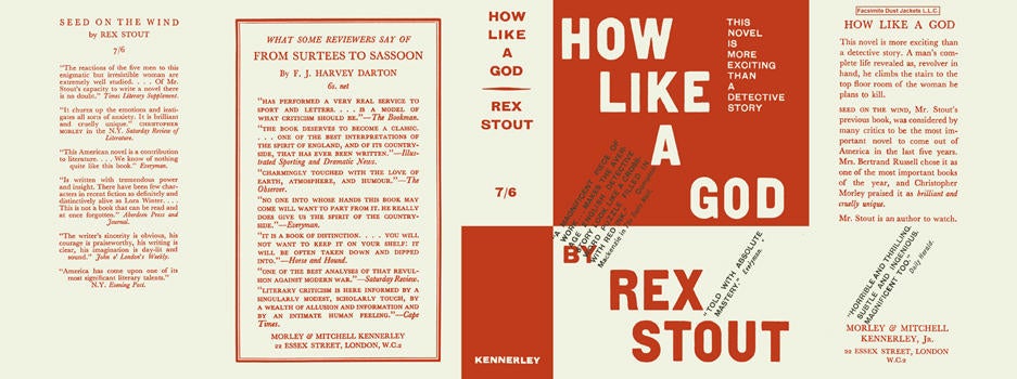 Item #5017 How Like a God. Rex Stout