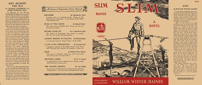Item #50309 Slim. William Wister Haines, Robert Lawson.