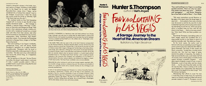Item #5036 Fear and Loathing in Las Vegas. Hunter S. Thompson.