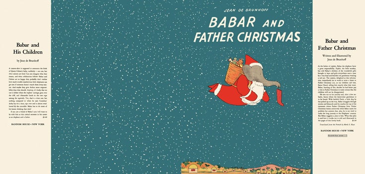 Item #50392 Babar and Father Christmas. Jean De Brunhoff