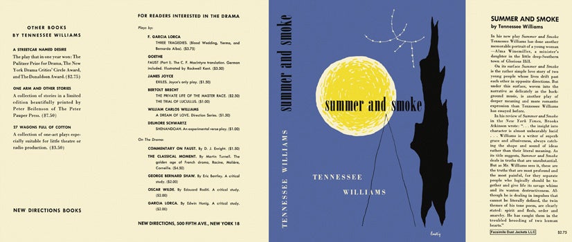 Item #50420 Summer and Smoke. Tennessee Williams.