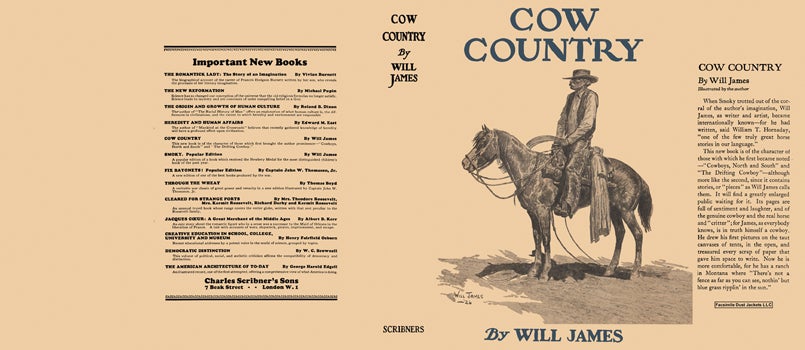 Item #50577 Cow Country. Will James.