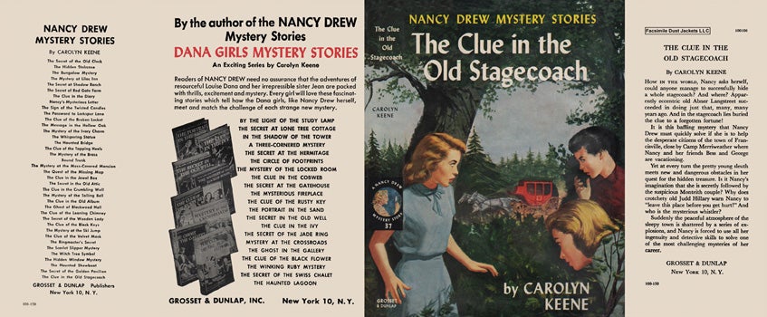 Item #50580 Nancy Drew #37: Clue in the Old Stagecoach, The. Carolyn Keene.