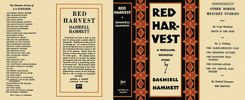 Item #50696 Red Harvest. Dashiell Hammett