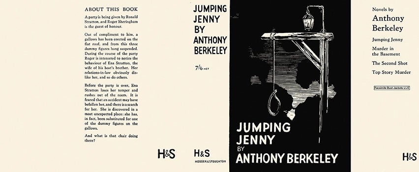 Item #50698 Jumping Jenny. Anthony Berkeley.