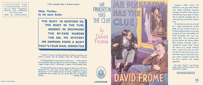 Item #50720 Mr. Pinkerton Has the Clue. David Frome