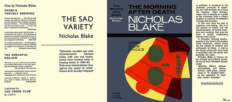 Item #50889 Morning After Death, The. Nicholas Blake