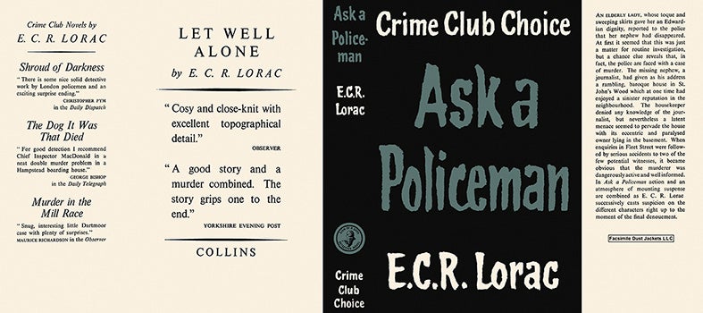 Item #50894 Ask a Policeman. E. C. R. Lorac