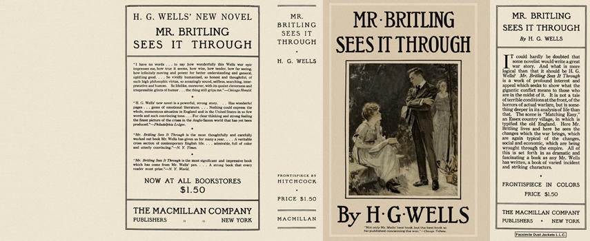 Item #5090 Mr. Britling Sees It Through. H. G. Wells.