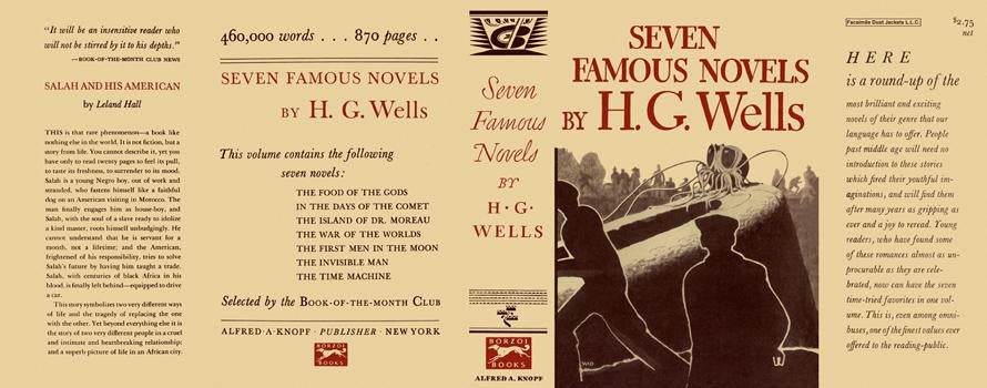 Item #5092 Seven Famous Novels. H. G. Wells