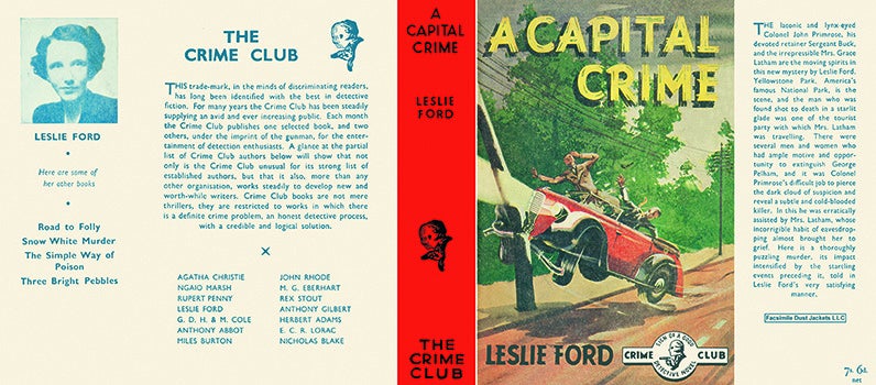 Item #50972 Capital Crime, A. Leslie Ford.