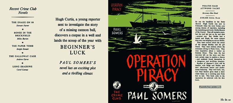 Item #50976 Operation Piracy. Paul Somers.