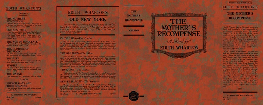 Item #5120 Mother's Recompense, The. Edith Wharton.
