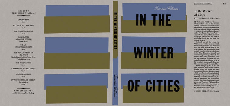 Item #5136 In the Winter of Cities. Tennessee Williams.