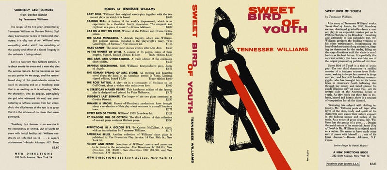 Item #5137 Sweet Bird of Youth. Tennessee Williams