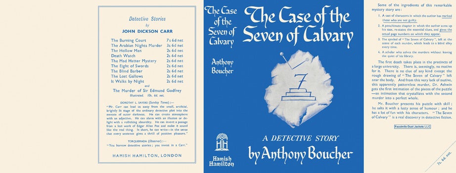 Item #51571 Case of the Seven of Calvary, The. Anthony Boucher.