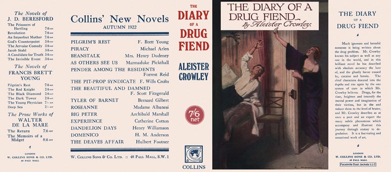 Item #51572 Diary of a Drug Fiend, The. Aleister Crowley