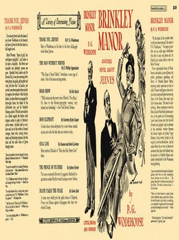 Brinkley Manor. P. G. Wodehouse.