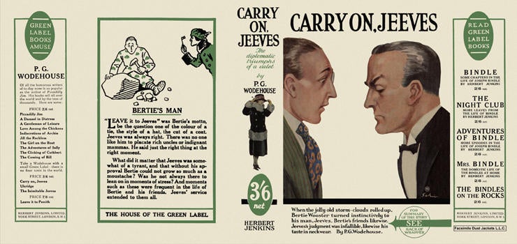 Item #5159 Carry On, Jeeves. P. G. Wodehouse