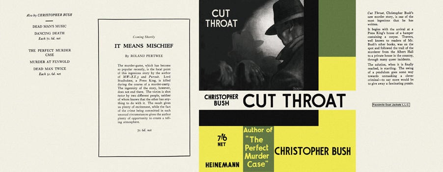 Item #516 Cut Throat. Christopher Bush