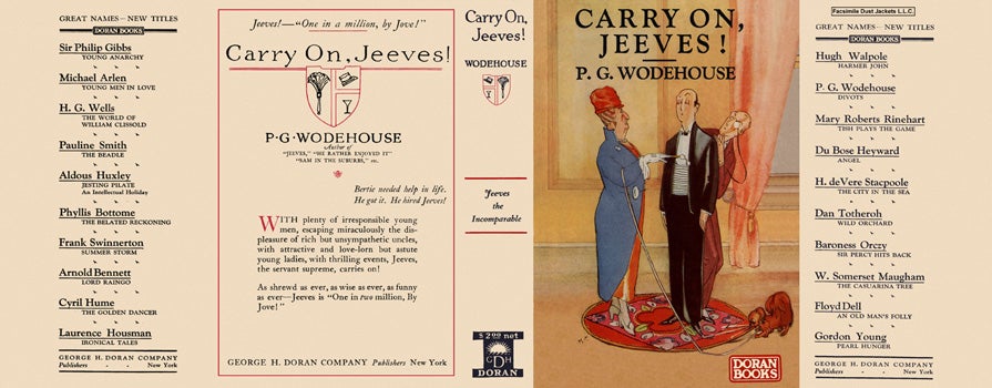 Item #5161 Carry On, Jeeves! P. G. Wodehouse.