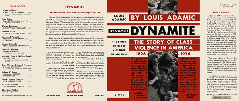 Item #51647 Dynamite. Louis Adamic