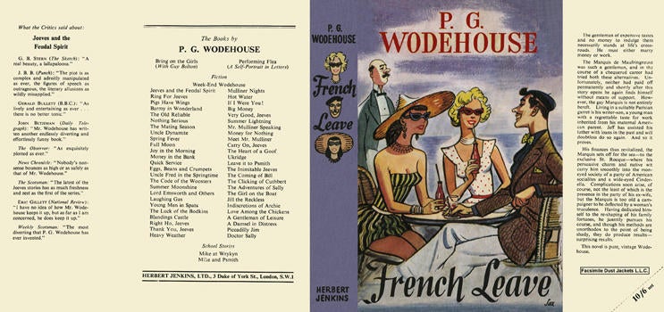 Item #5176 French Leave. P. G. Wodehouse