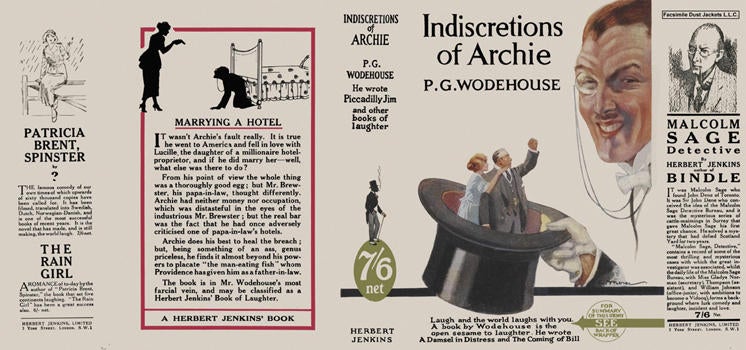 Item #5194 Indiscretions of Archie. P. G. Wodehouse