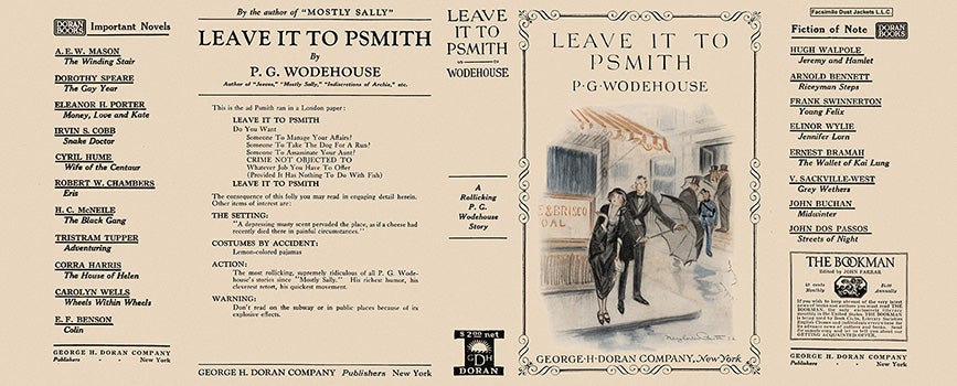 Item #5209 Leave It to Psmith. P. G. Wodehouse