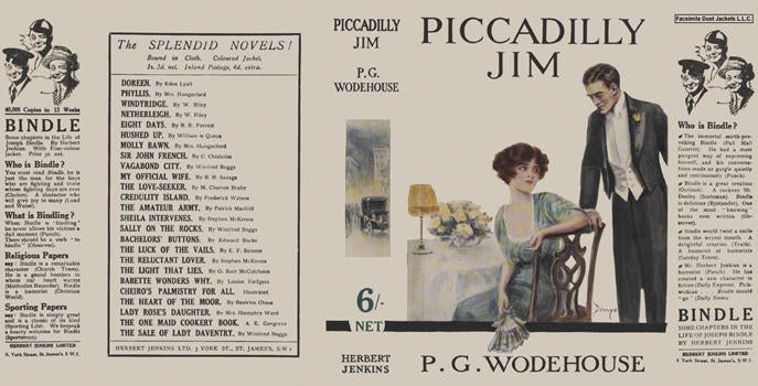 Item #5246 Piccadilly Jim. P. G. Wodehouse.