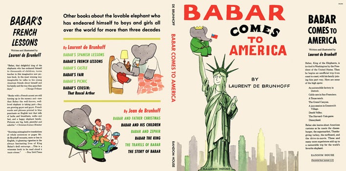 Item #52475 Babar Comes to America. Laurent De Brunhoff