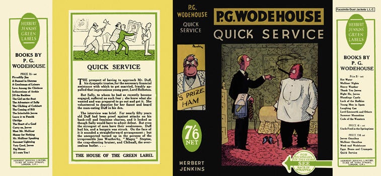Item #5252 Quick Service. P. G. Wodehouse