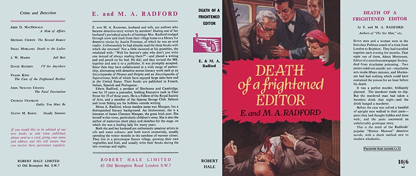 Item #52688 Death of a Frightened Editor. E. Radford, M. A. Radford