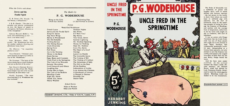 Item #5275 Uncle Fred in the Springtime. P. G. Wodehouse