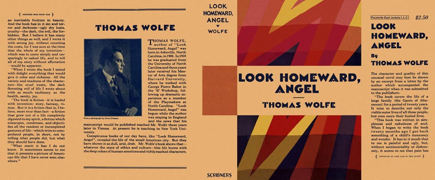 Item #5288 Look Homeward, Angel. Thomas Wolfe