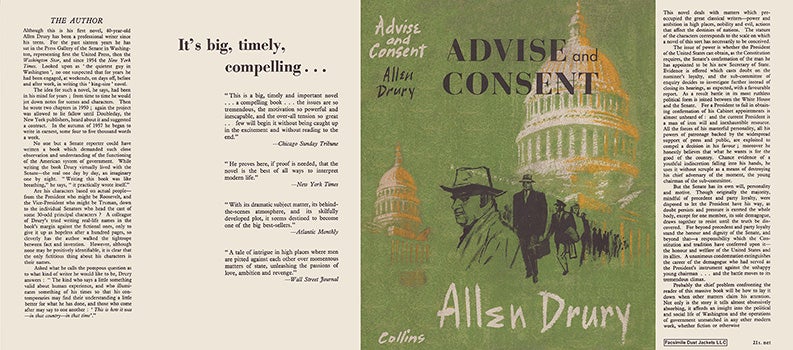 Item #52962 Advise and Consent. Allen Drury