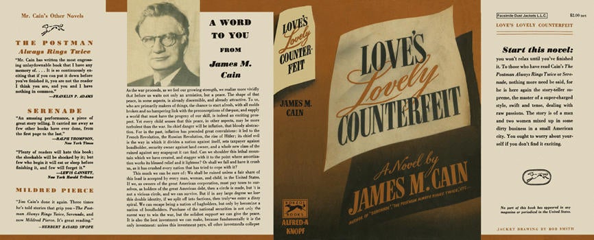 Item #530 Love's Lovely Counterfeit. James M. Cain