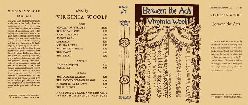 Item #5300 Between the Acts. Virginia Woolf.