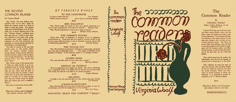 Item #5302 Common Reader, The. Virginia Woolf
