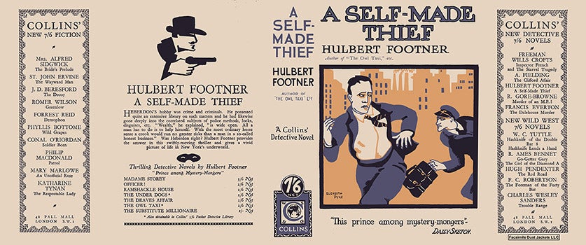 Item #53040 Self-Made Thief, A. Hulbert Footner.