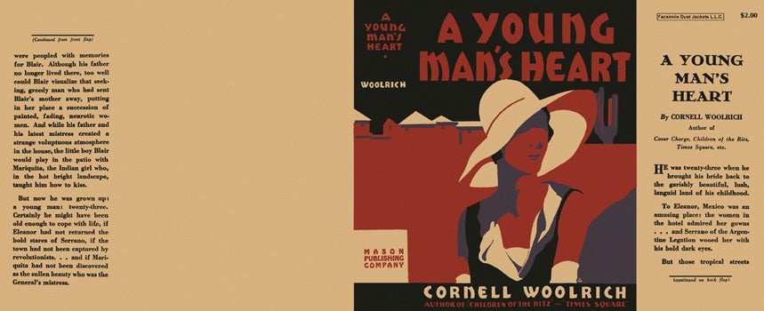 Item #5316 Young Man's Heart, A. Cornell Woolrich.