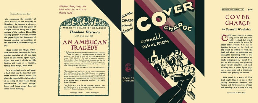 Item #5317 Cover Charge. Cornell Woolrich