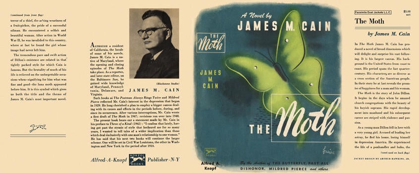 Item #532 Moth, The. James M. Cain.