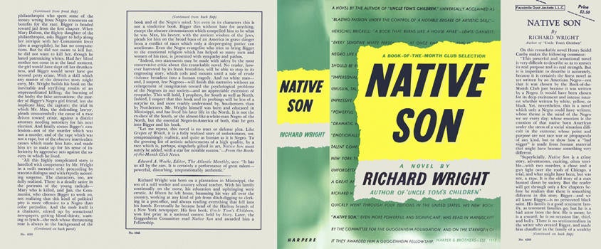 Item #5324 Native Son. Richard Wright