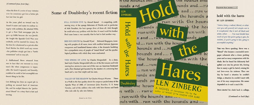 Item #5328 Hold with the Hares. Len Zinberg